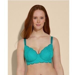 Cosabella Courtney Underwire Demi Bra Addy Green - 34G / NWT